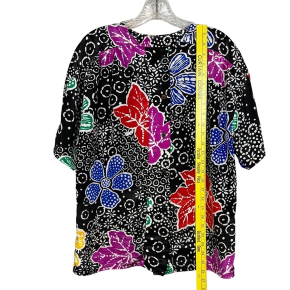 VINTAGE Women's Oscar de la Renta Expressions, Short Sleeve Button Up, Size 6 - Picture 4 of 6